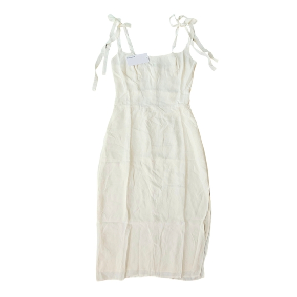Reformation Besse Dress Ivory - Picture 2 of 9
